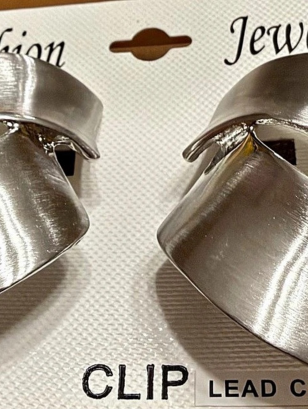 Silver-Tone Clip-On Earrings NWT